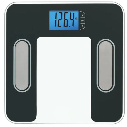 Body Composition Scale, Black with Stainless Steel Accents