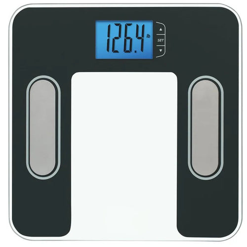 Body Composition Scale, Black with Stainless Steel Accents
